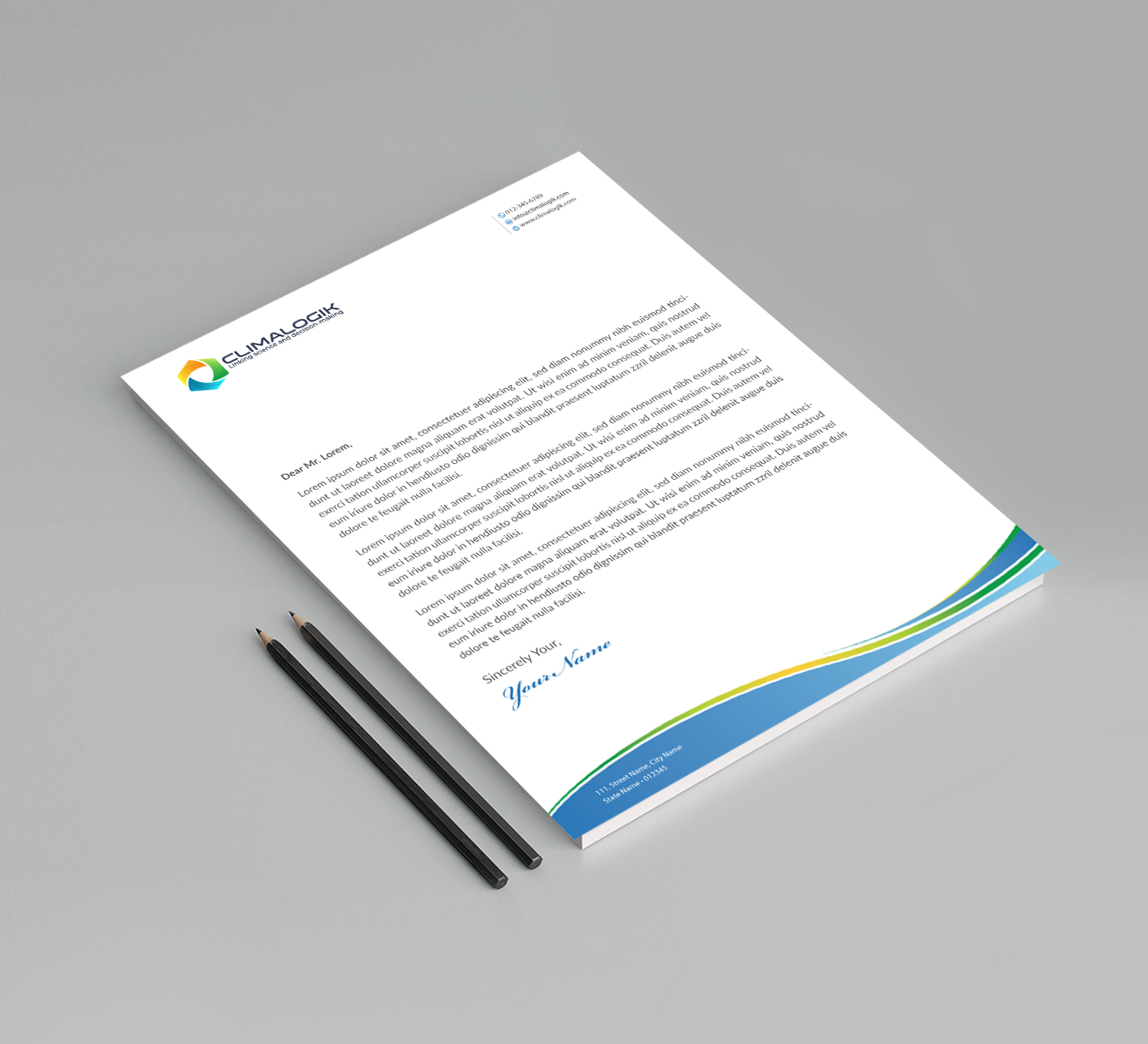 Letterhead Design by Infinitive Technology for this project | Design #24762938