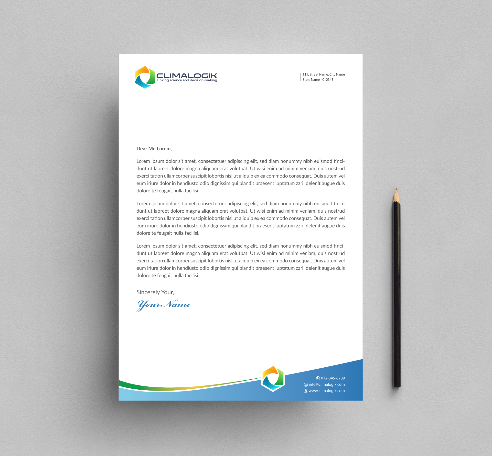 Letterhead Design by Infinitive Technology for this project | Design #24762965