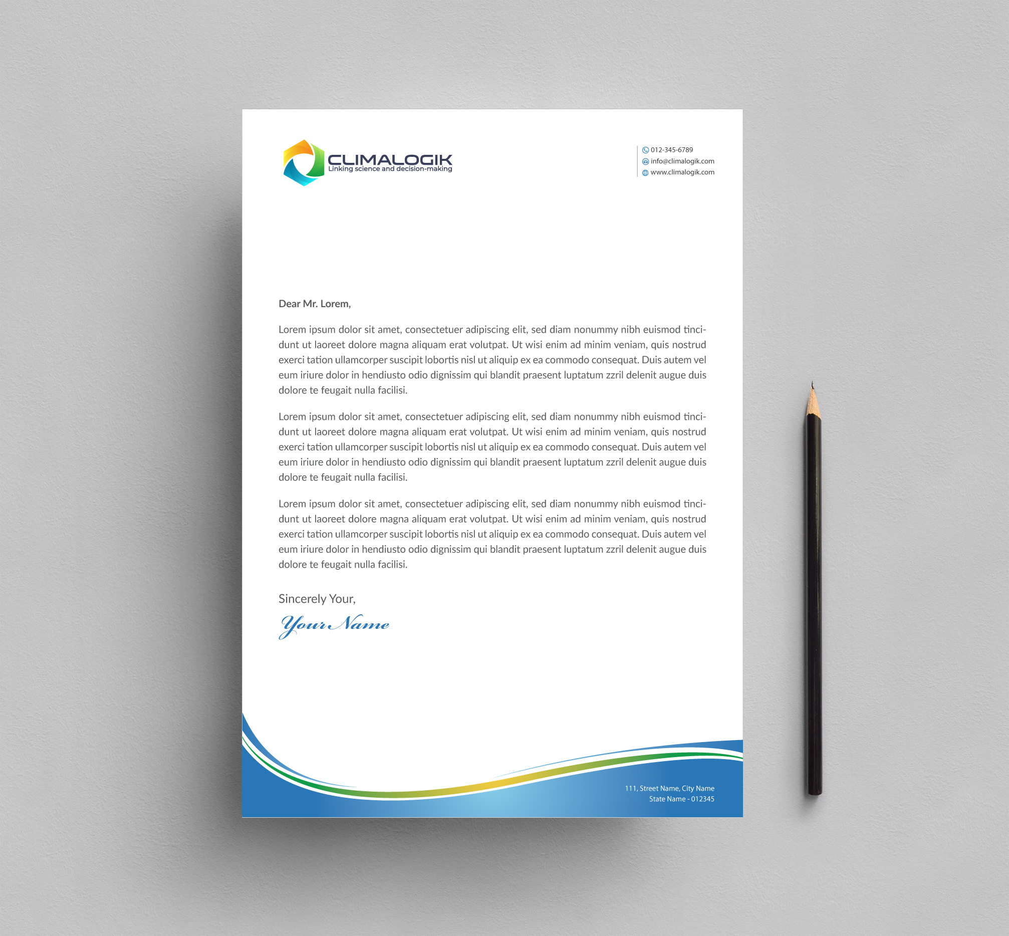 Letterhead Design by Infinitive Technology for this project | Design #24762966