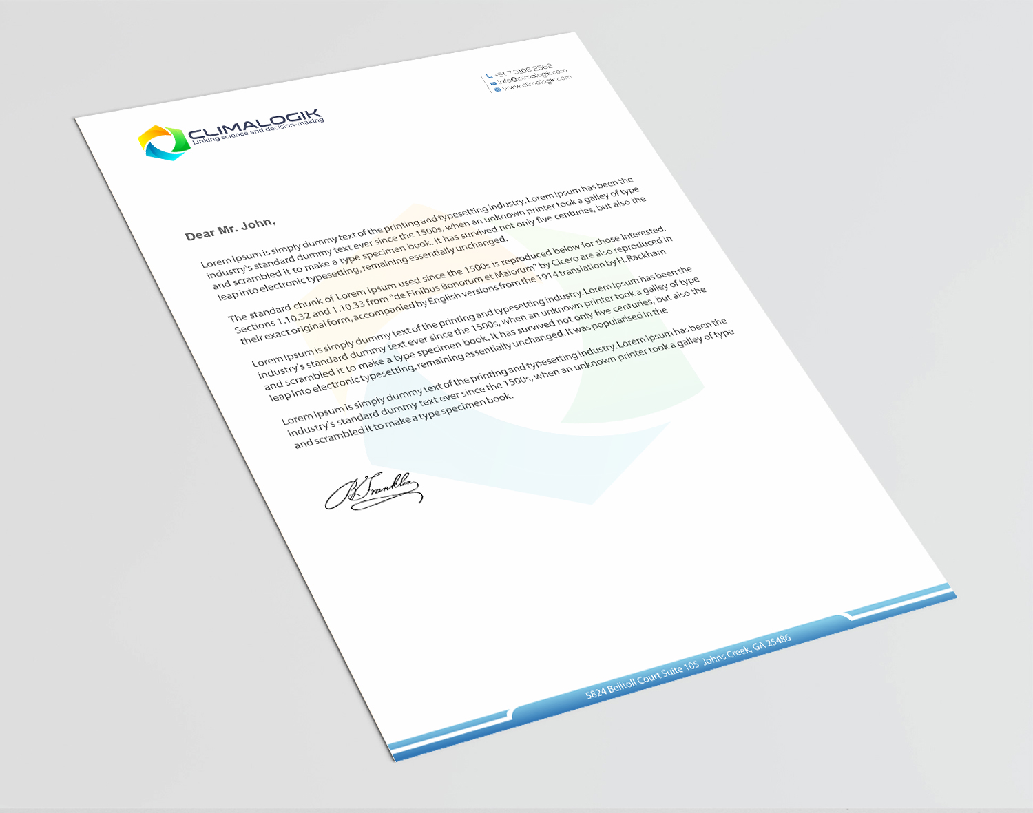 Letterhead Design by Infinitive Technology for this project | Design #24769167