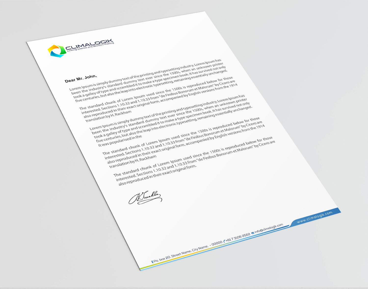 Letterhead Design by Infinitive Technology for this project | Design #24769417