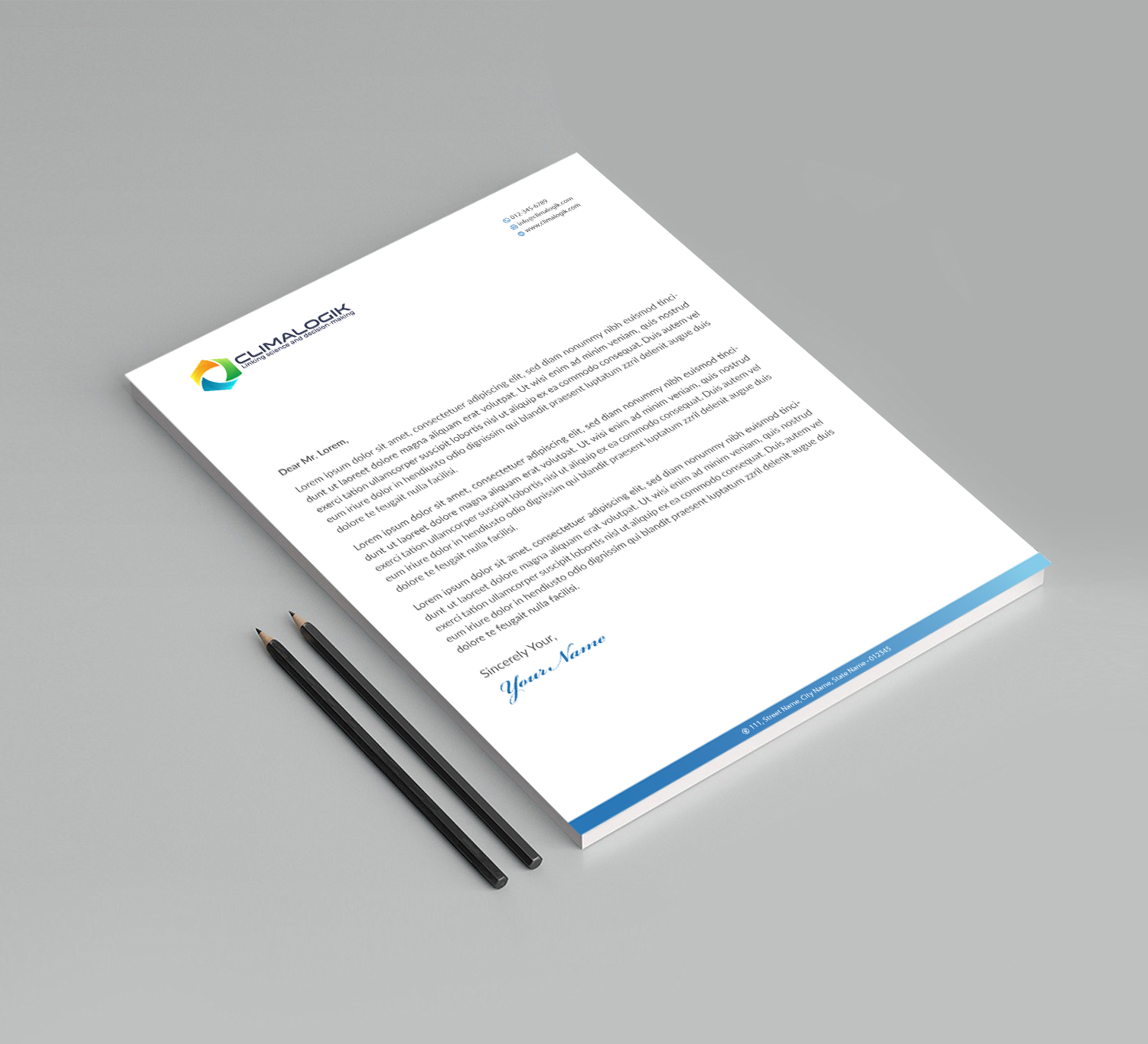 Letterhead Design by Infinitive Technology for this project | Design #24769861