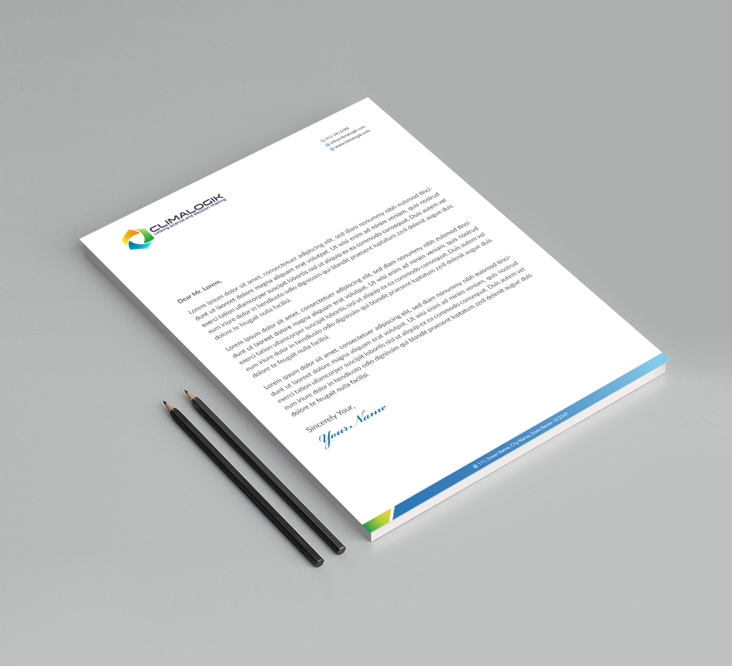 Letterhead Design by Infinitive Technology for this project | Design #24769862