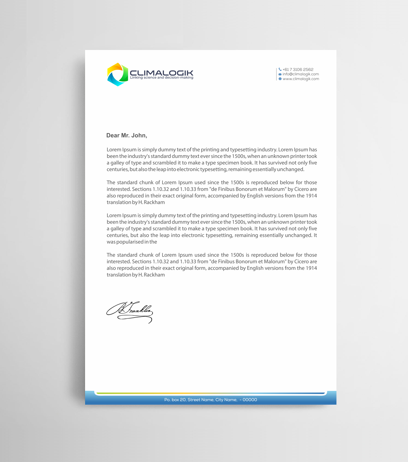 Letterhead Design by Infinitive Technology for this project | Design #24775526
