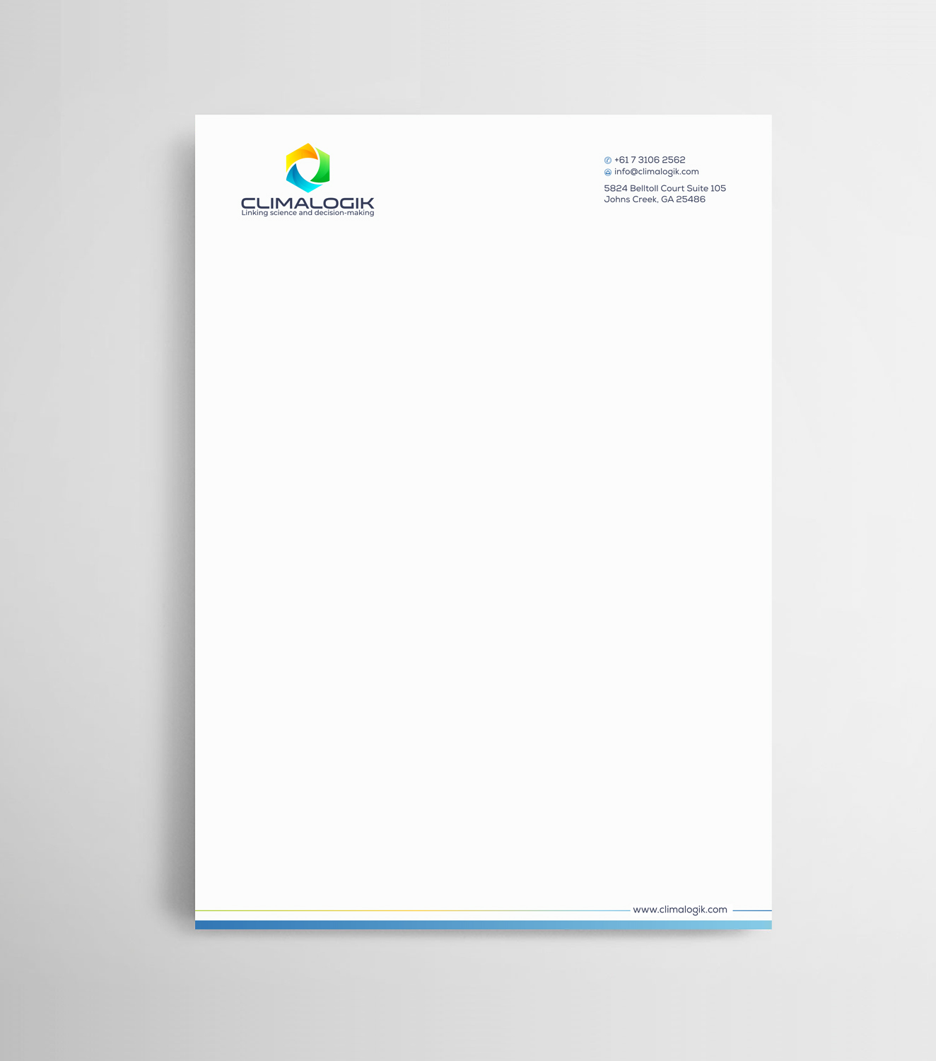Letterhead Design by Infinitive Technology for this project | Design #24775616