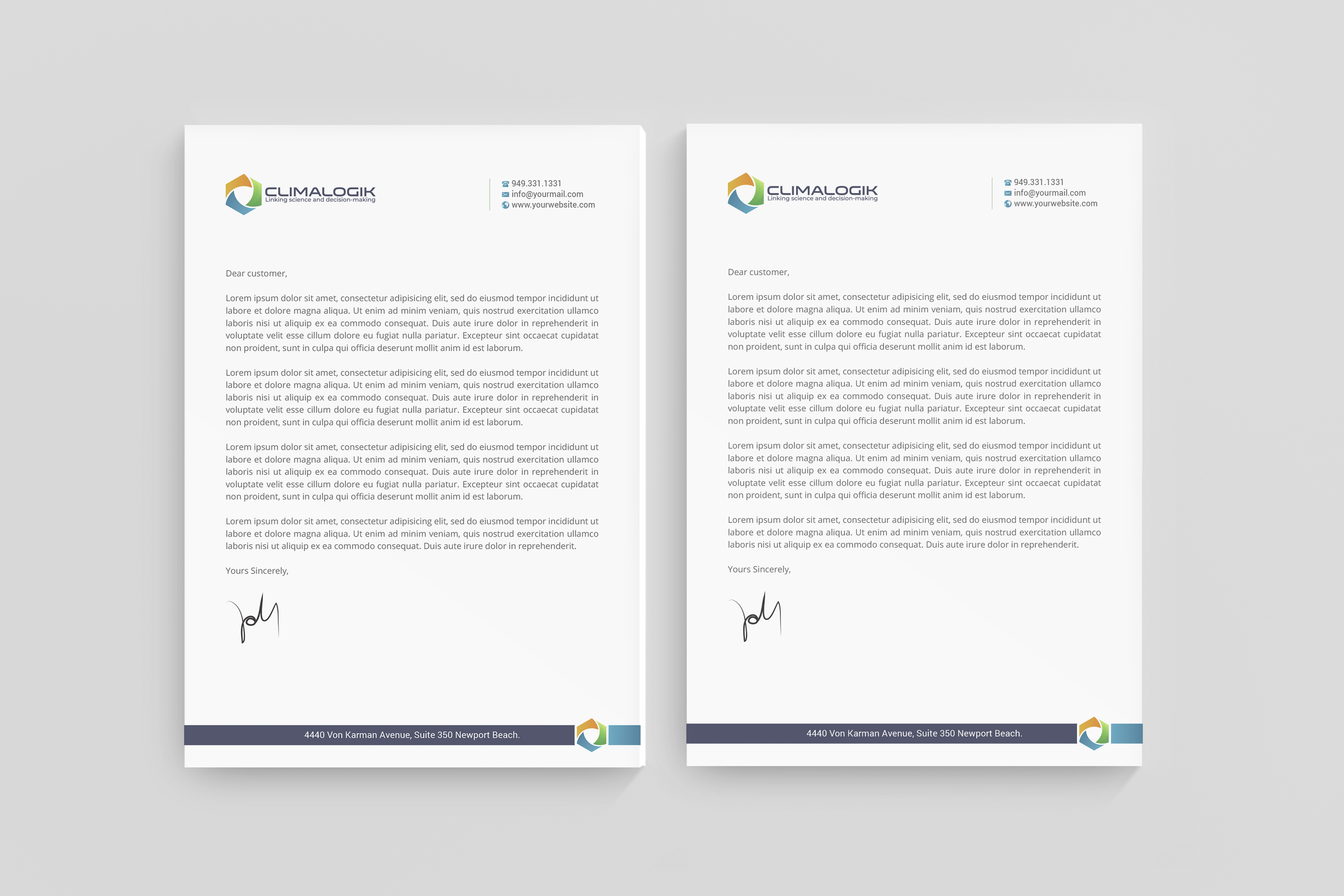 Letterhead Design by R.design for this project | Design #24760201