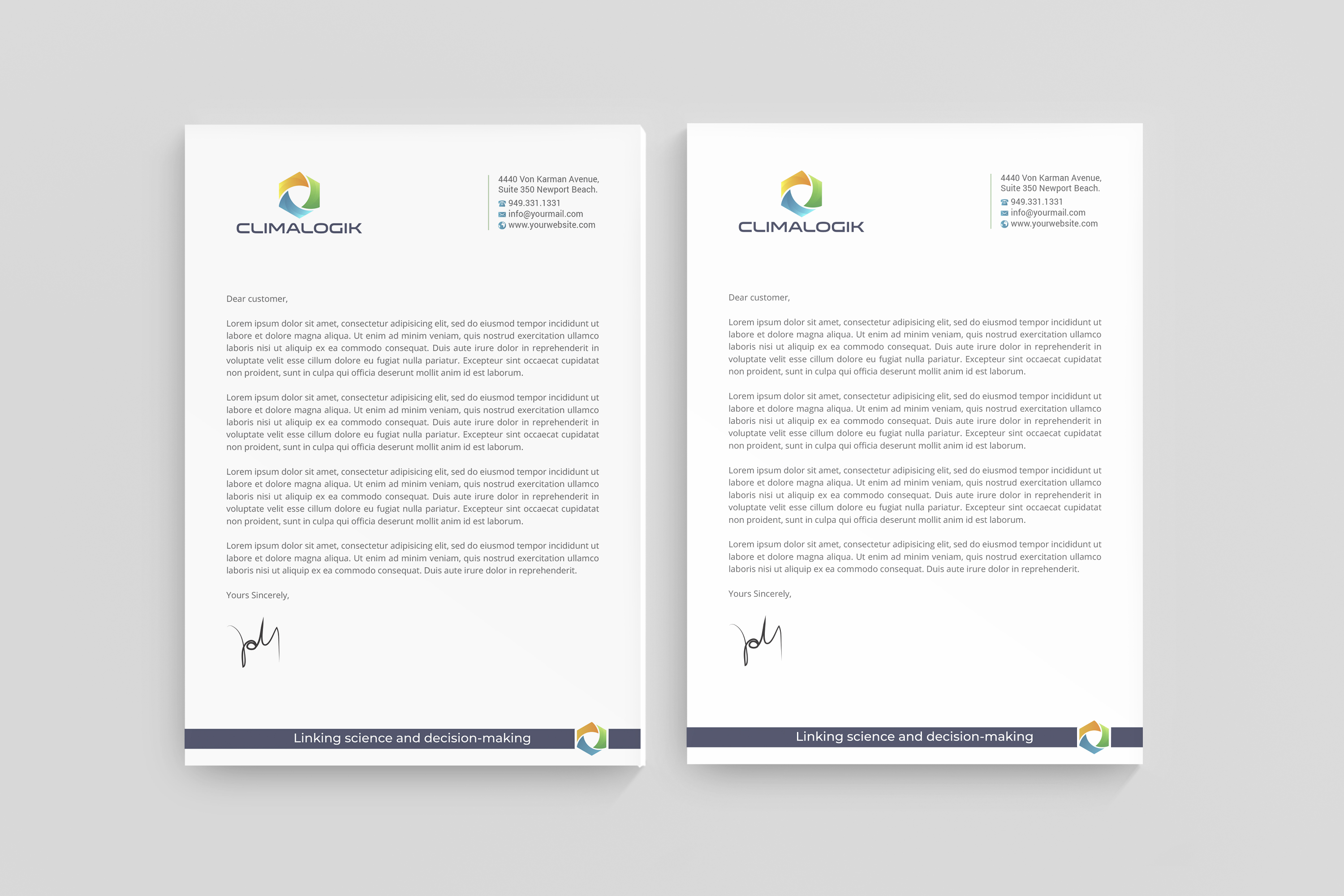 Letterhead Design by R.design for this project | Design #24764621