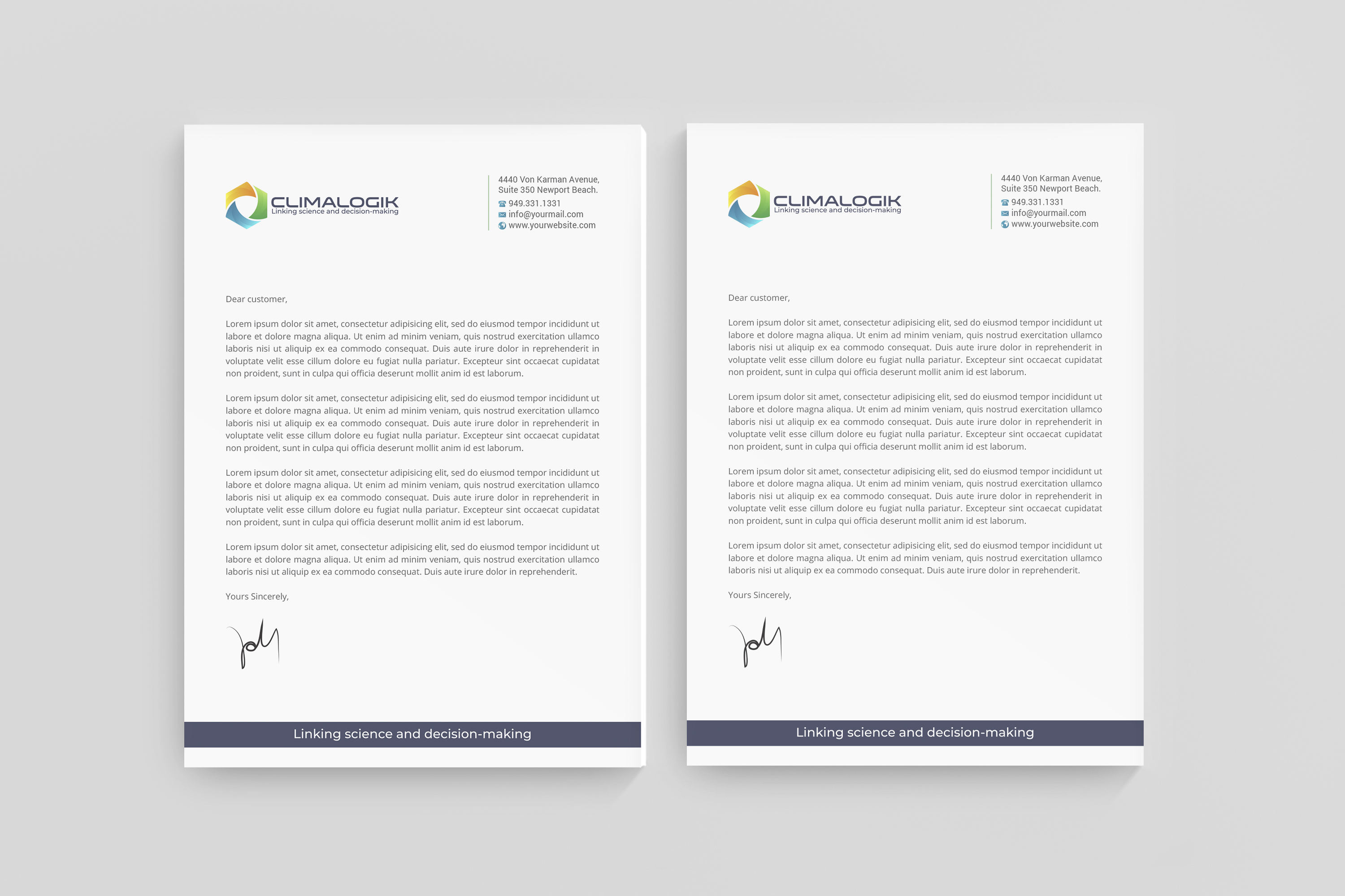 Letterhead Design by R.design for this project | Design #24769078
