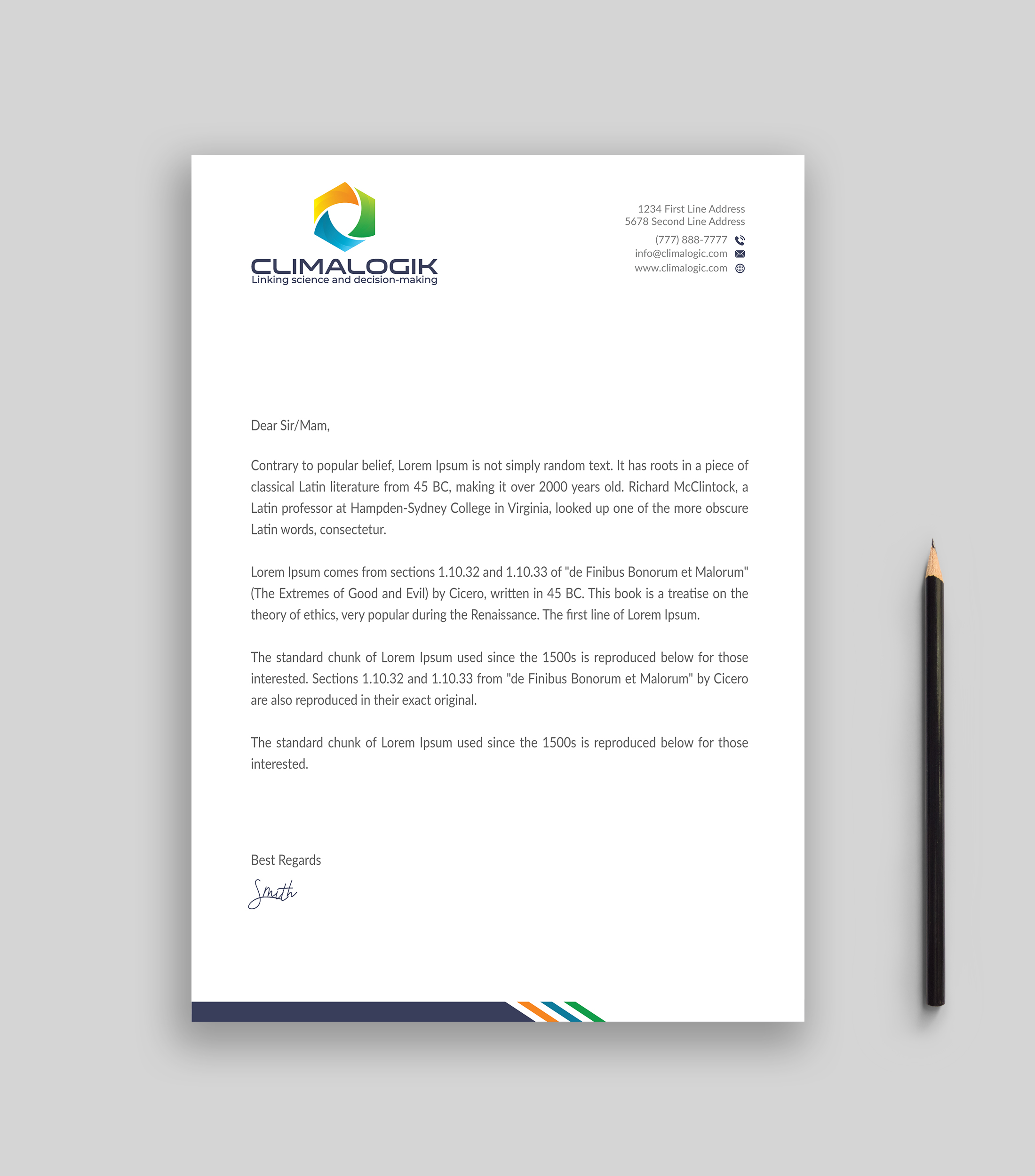 Letterhead Design by Musa. A for this project | Design #24761150