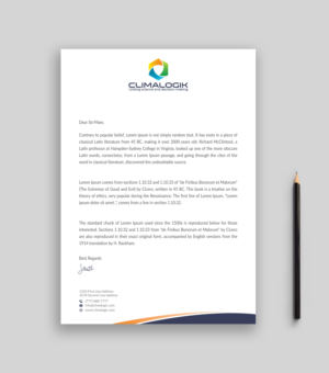 Letterhead Design by Musa. A for this project | Design: #24761151