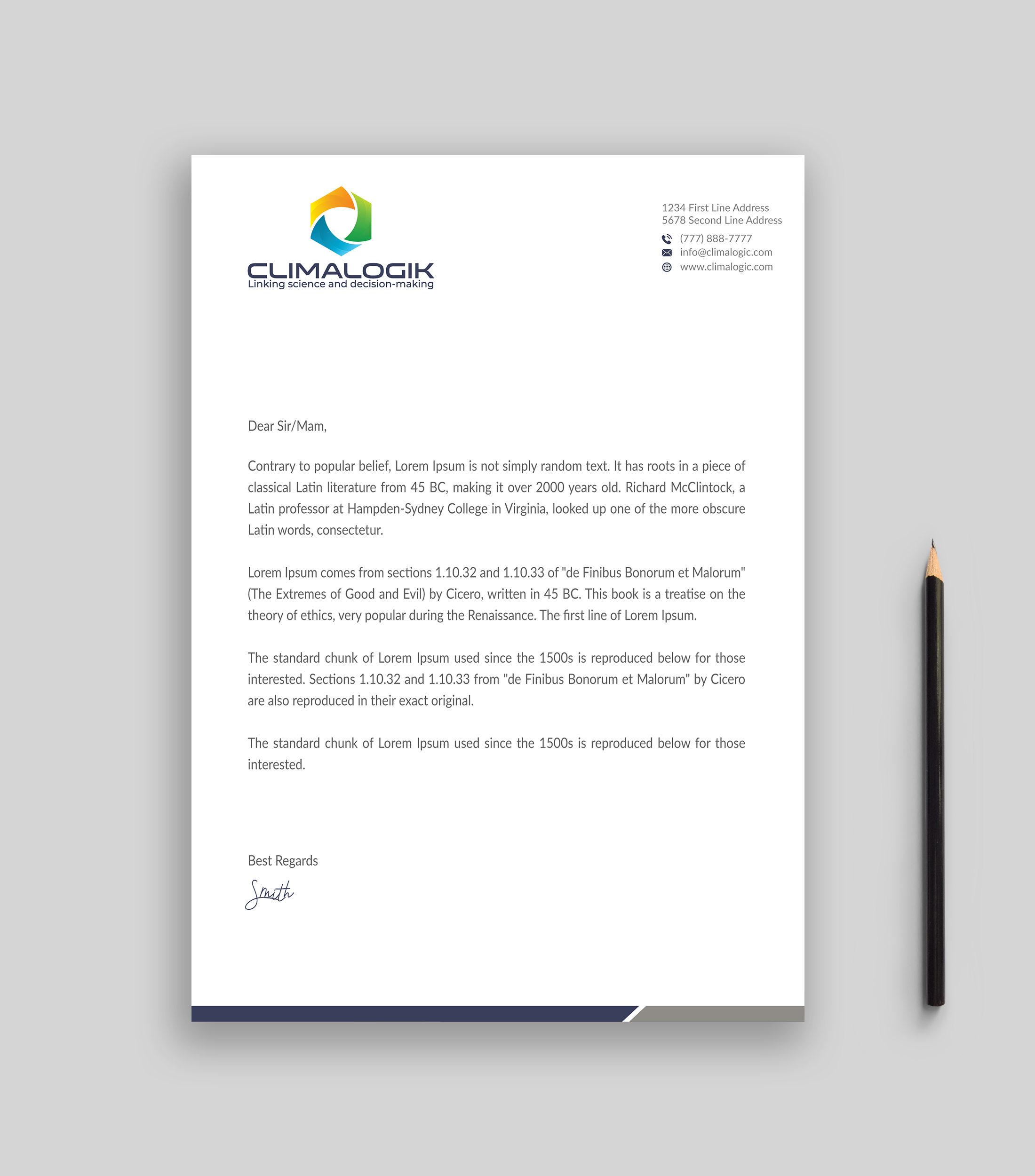 Letterhead Design by Musa. A for this project | Design #24761157