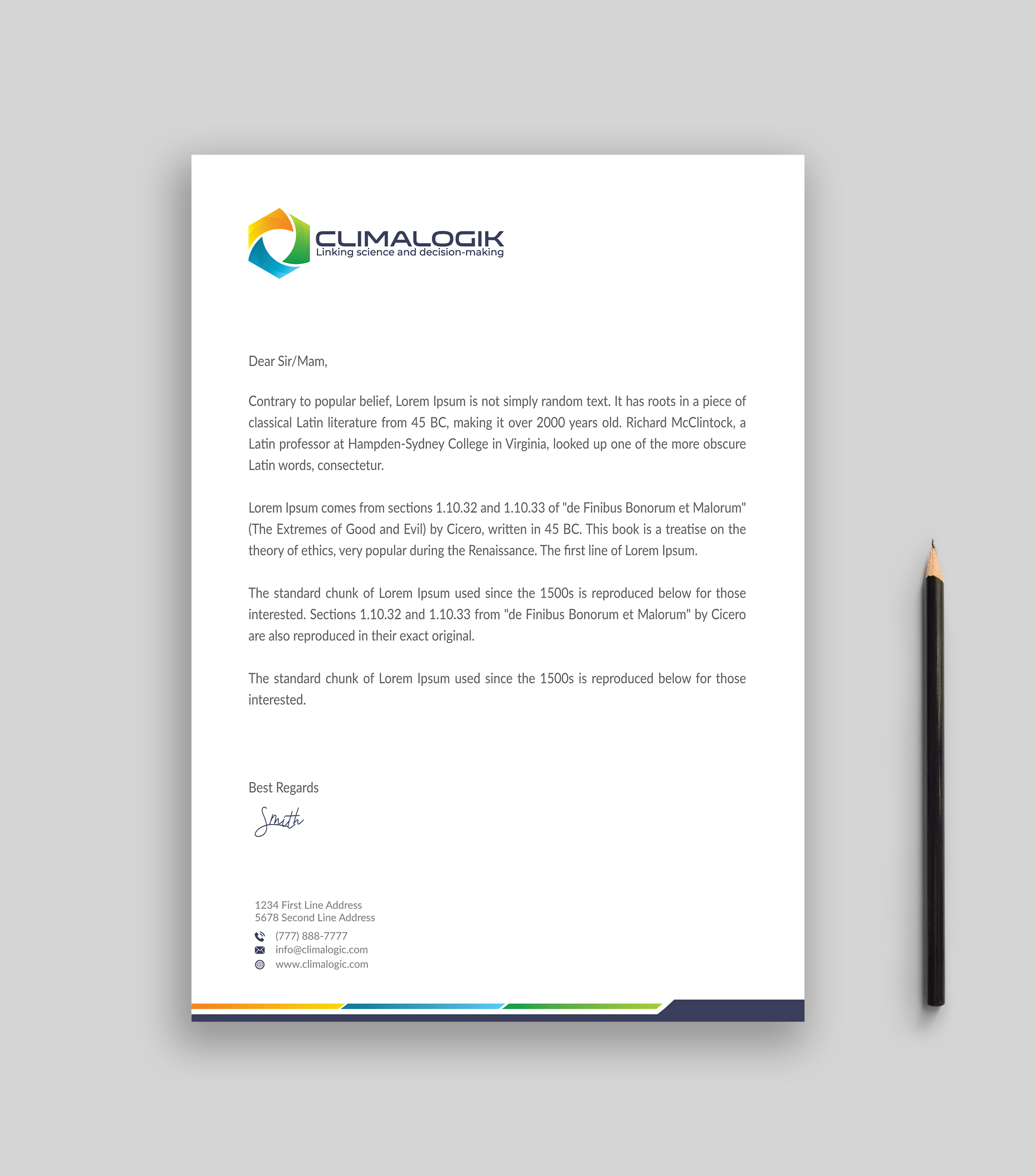 Letterhead Design by Musa. A for this project | Design #24769513