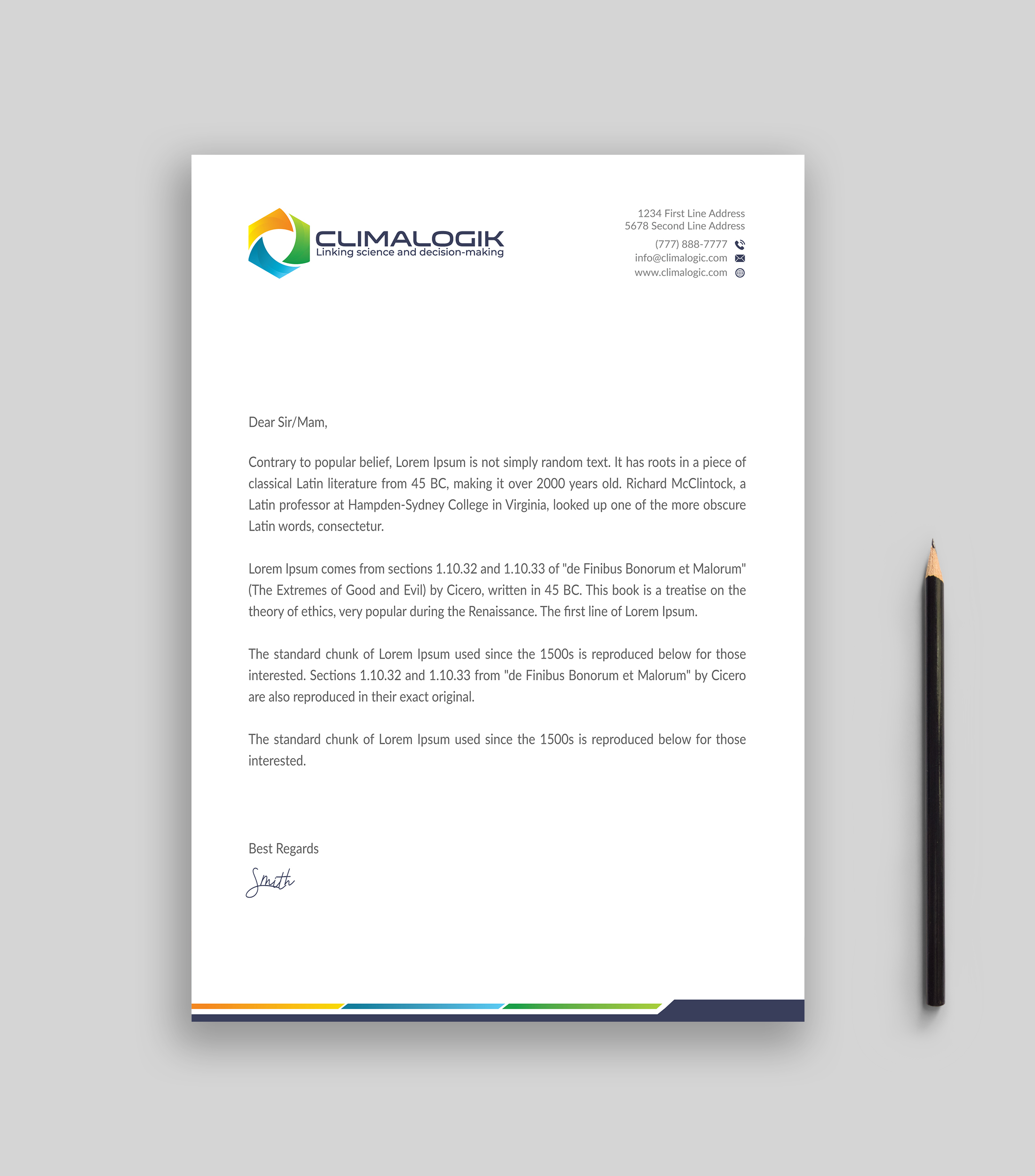 Letterhead Design by Musa. A for this project | Design #24769515