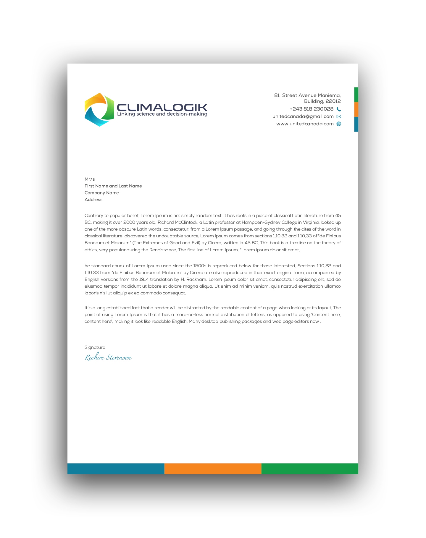 Letterhead Design by Uttom 2 for this project | Design #24780093