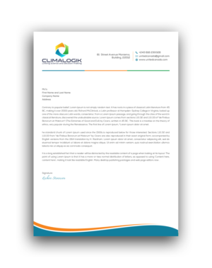 Letterhead Design by Uttom 2 for this project | Design: #24780106