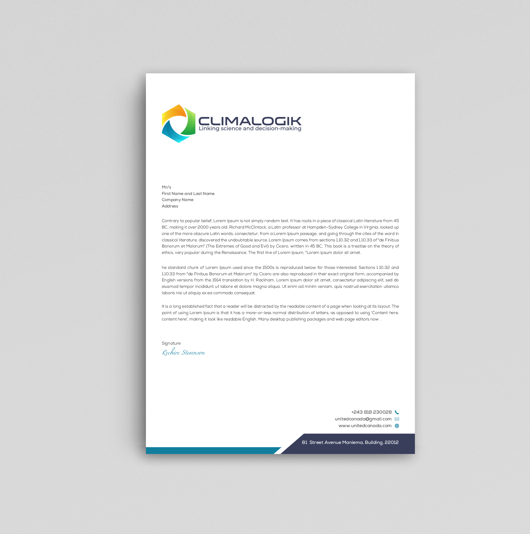 Letterhead Design by Uttom 2 for this project | Design #24818808