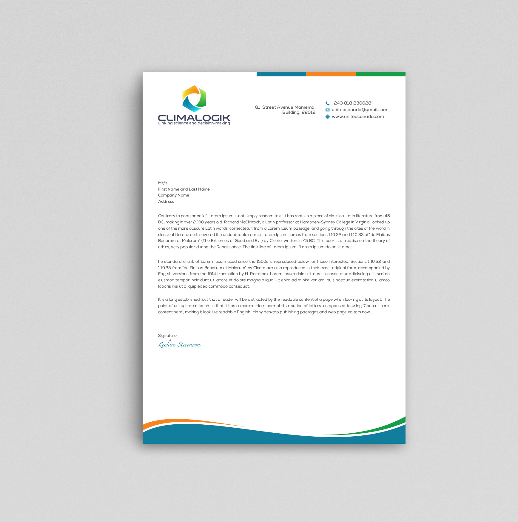 Letterhead Design by Uttom 2 for this project | Design #24818810