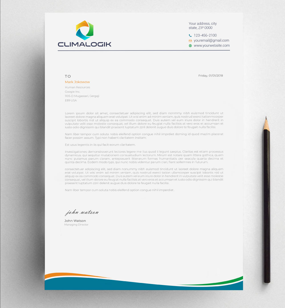 Letterhead Design by Imagine design000 for this project | Design #24768512