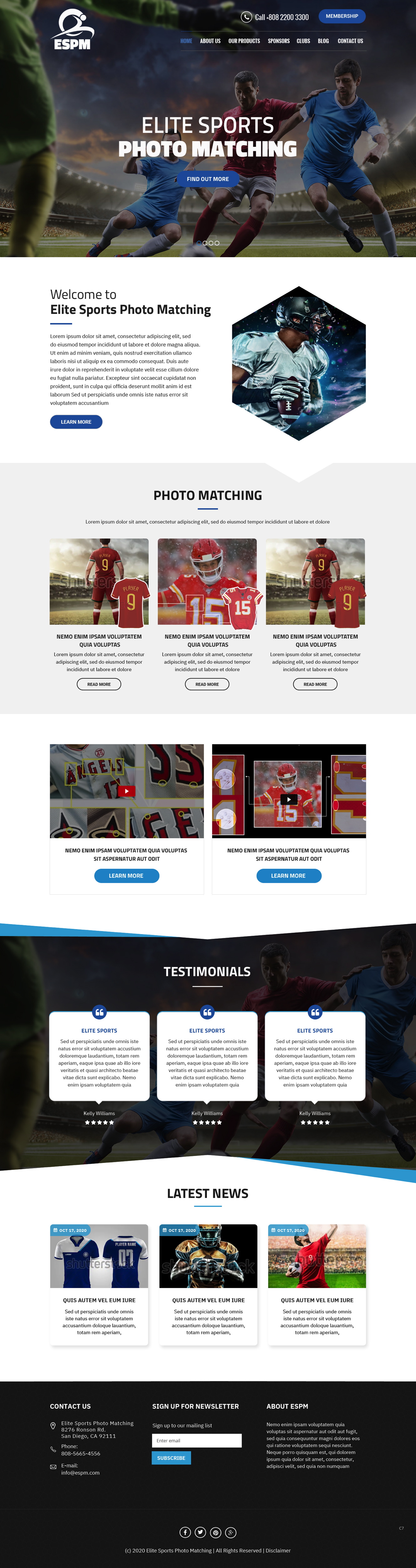 Web Design by pb for ESPM  | Design #24781513