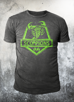 SCORPIONS- A KICKBOXING CLUB VISUAL IDENTITY* | Diseño de Camiseta por badpixelarts