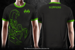 SCORPIONS- A KICKBOXING CLUB VISUAL IDENTITY* | Diseño de Camiseta por gekgrfx