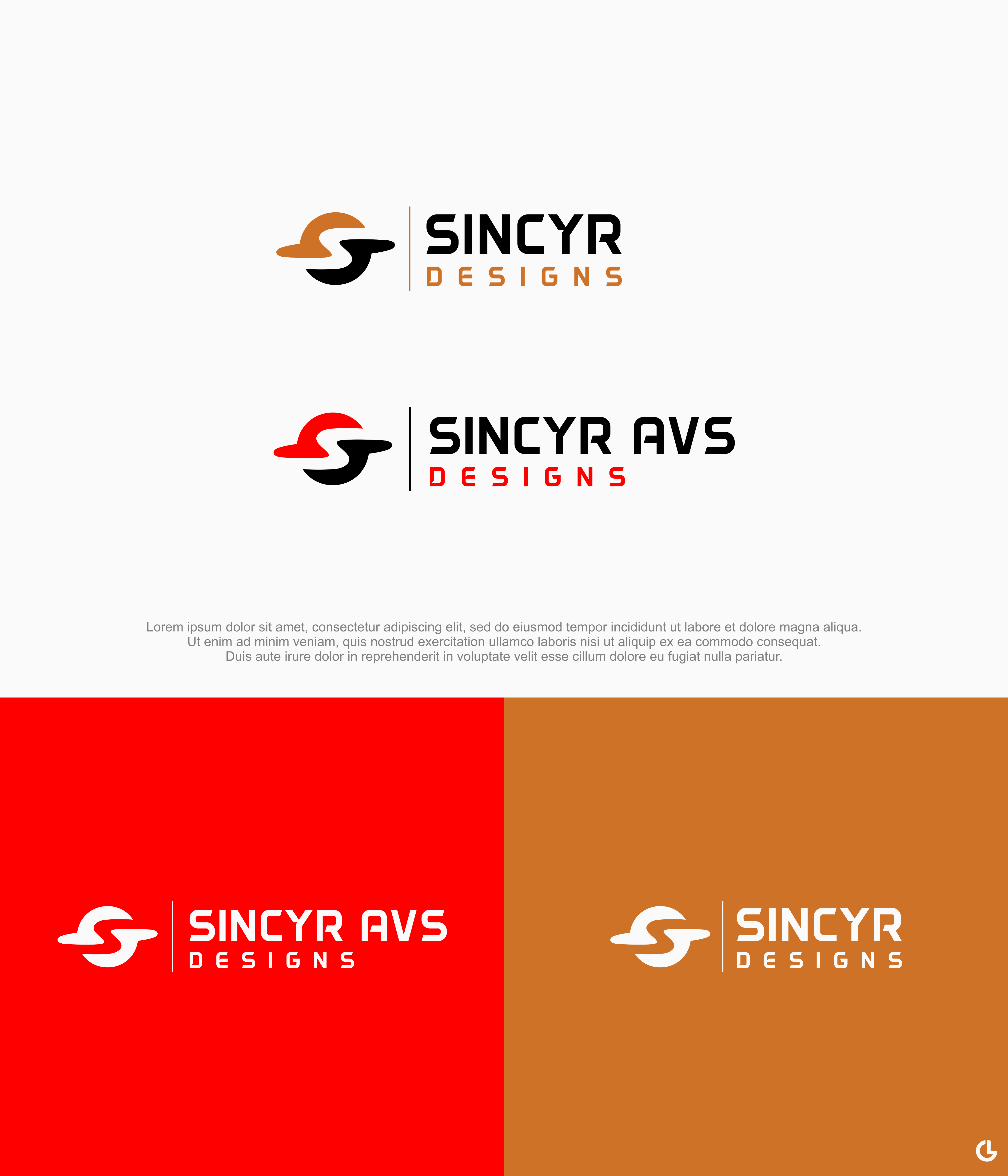 Logo Design by RICKY.T for sincyr designs | Design #24815317