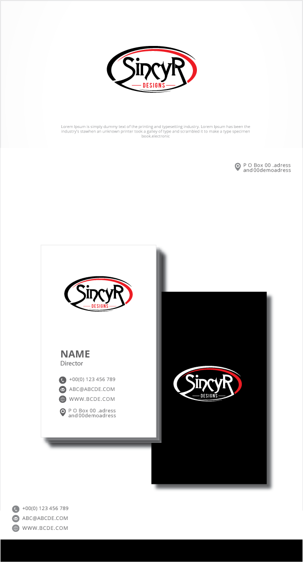 Diseño de Logo por graphicevolution para sincyr designs | Diseño #24764180