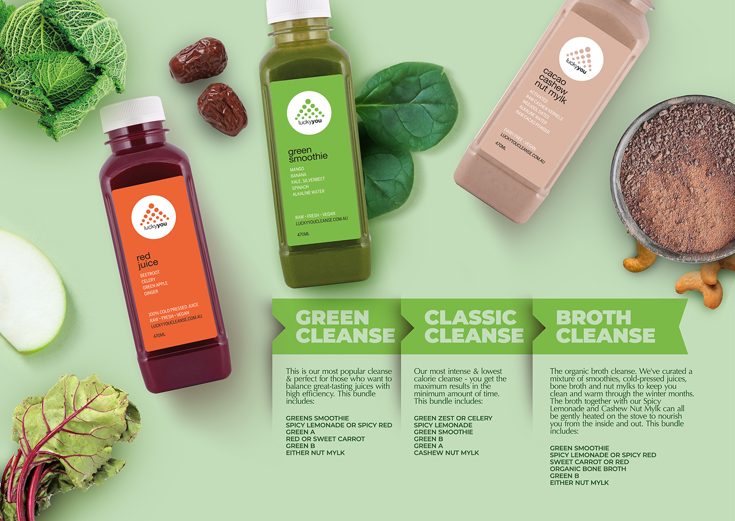 Design de Flyer par mrmrnjr pour Lucky You Cleanse | Design #24767970