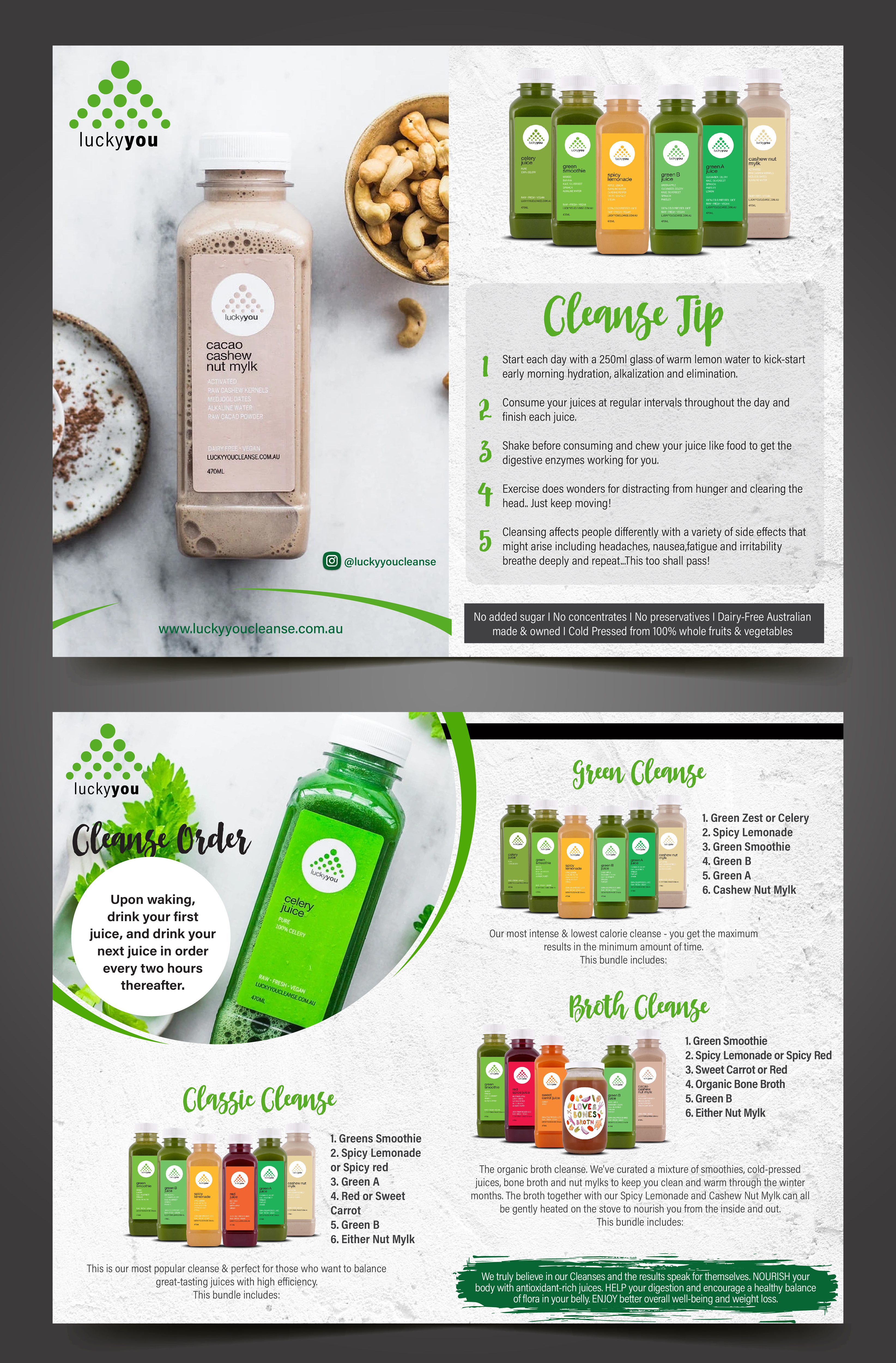 Flyer Design by CDS Creative for Lucky You Cleanse | Design #24772773