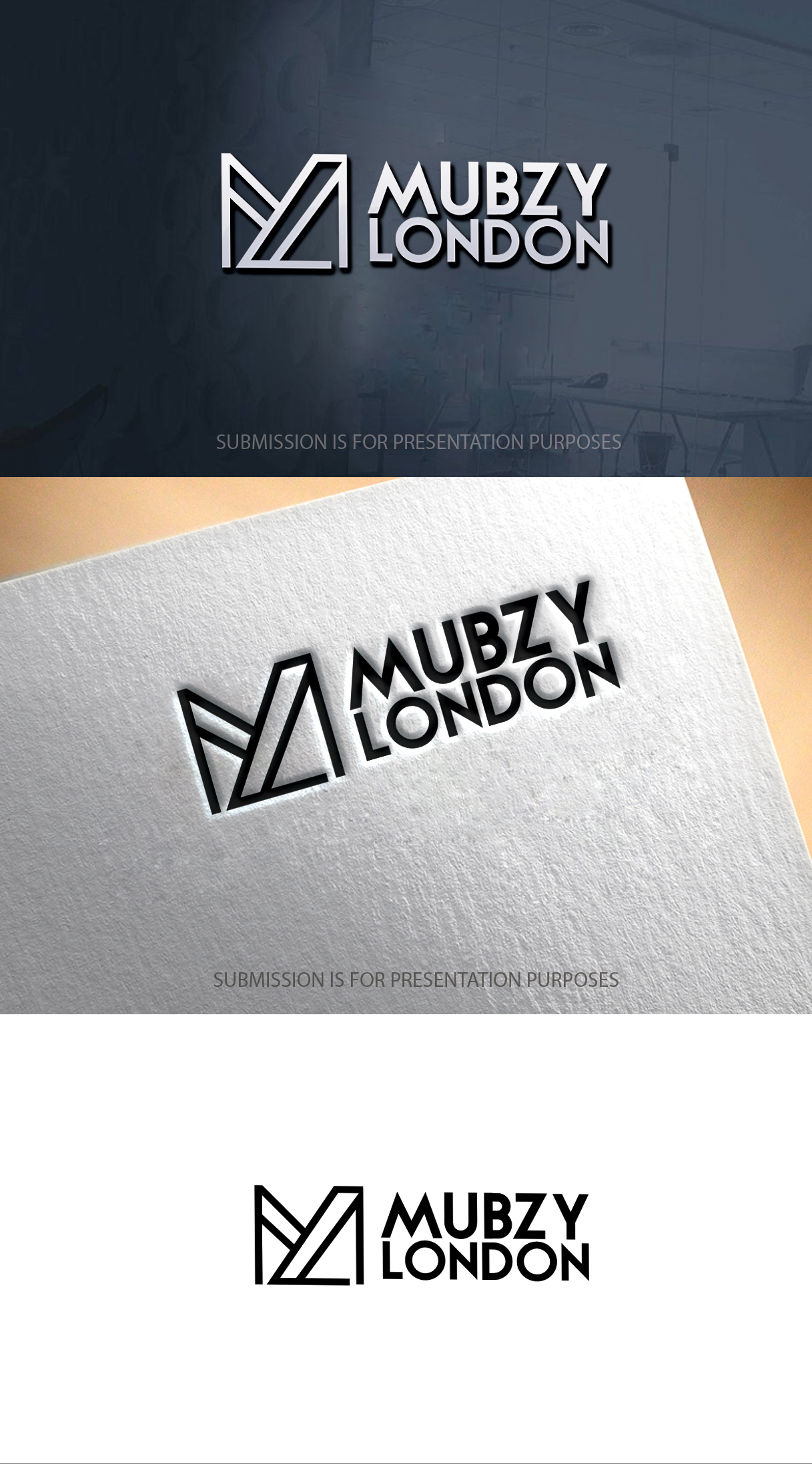 Logo Design by graphicevolution for Mubzy London  | Design #24763618