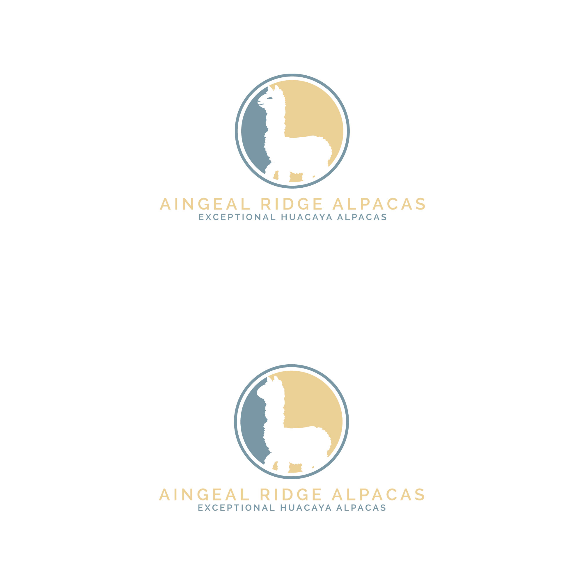Logo Design by LogoToGoStudio for Aingeal Ridge Alpacas | Design #24772531