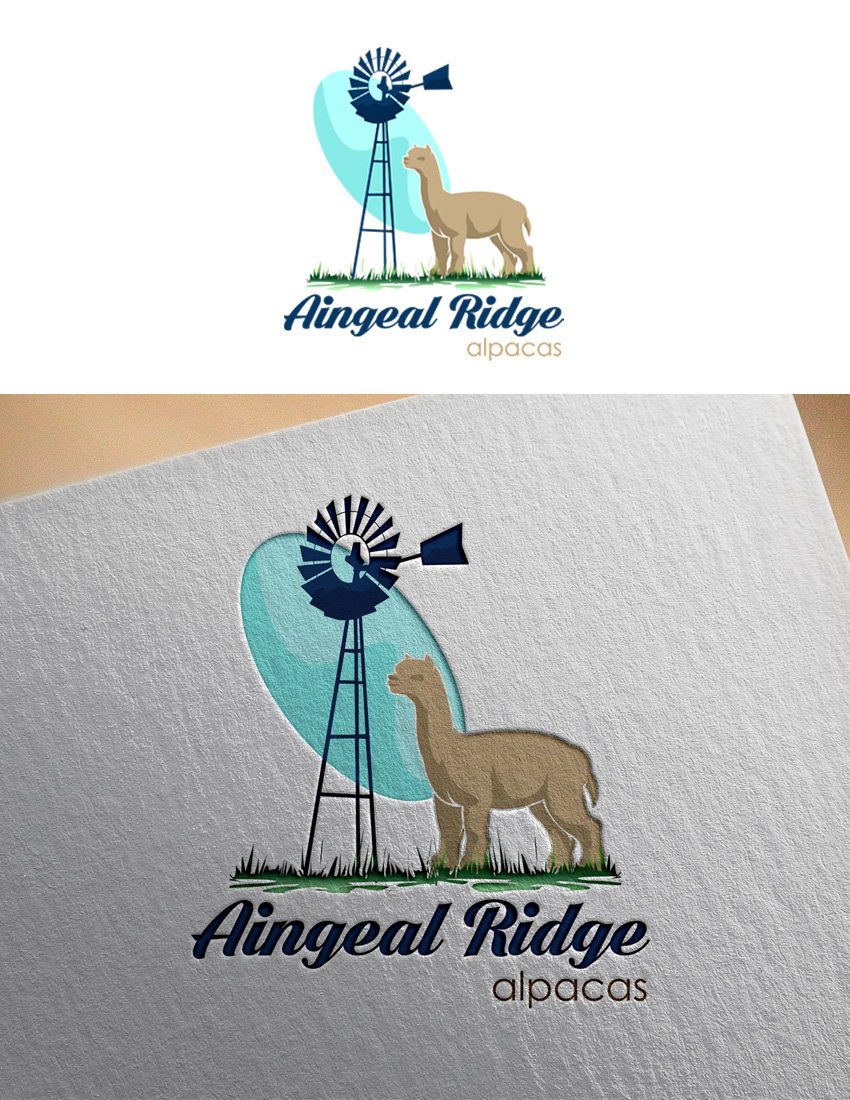 Logo Design by ARtKISTA for Aingeal Ridge Alpacas | Design #24770181