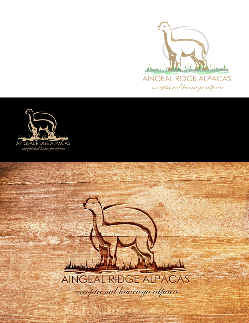 Logo Design by ARtKISTA for Aingeal Ridge Alpacas | Design #24771803