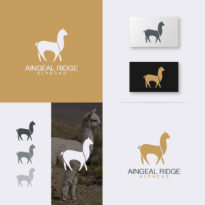 AINGEAL RIDGE ALPACAS | Logo Design by 4tech services