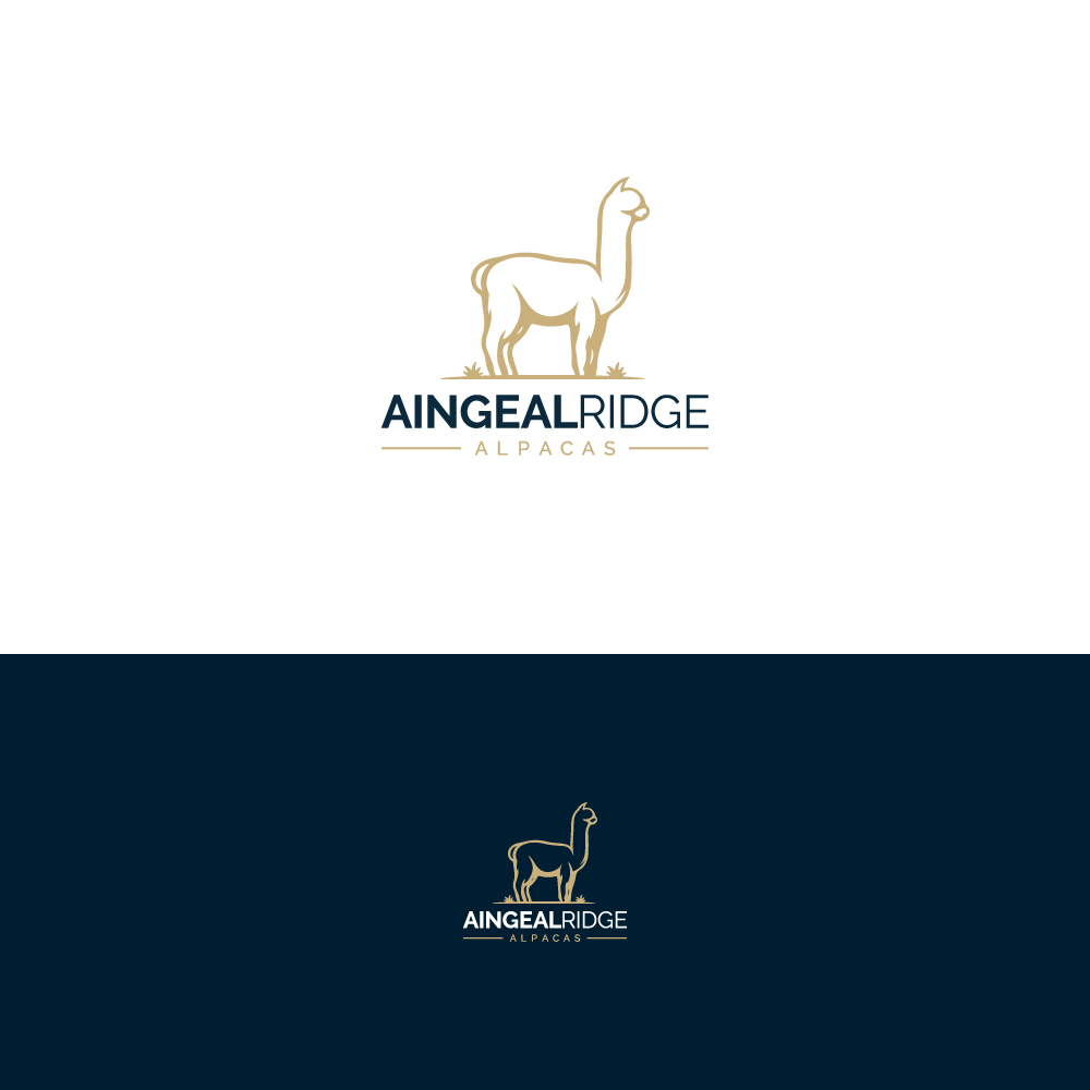 Logo Design by Gisella Guzmán for Aingeal Ridge Alpacas | Design #24767143