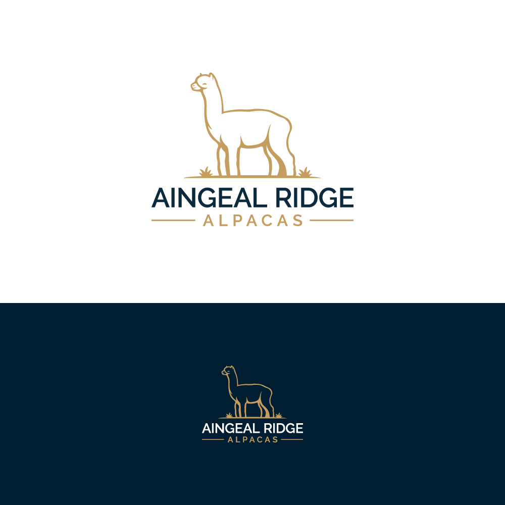 Logo Design by Gisella Guzmán for Aingeal Ridge Alpacas | Design #24774975