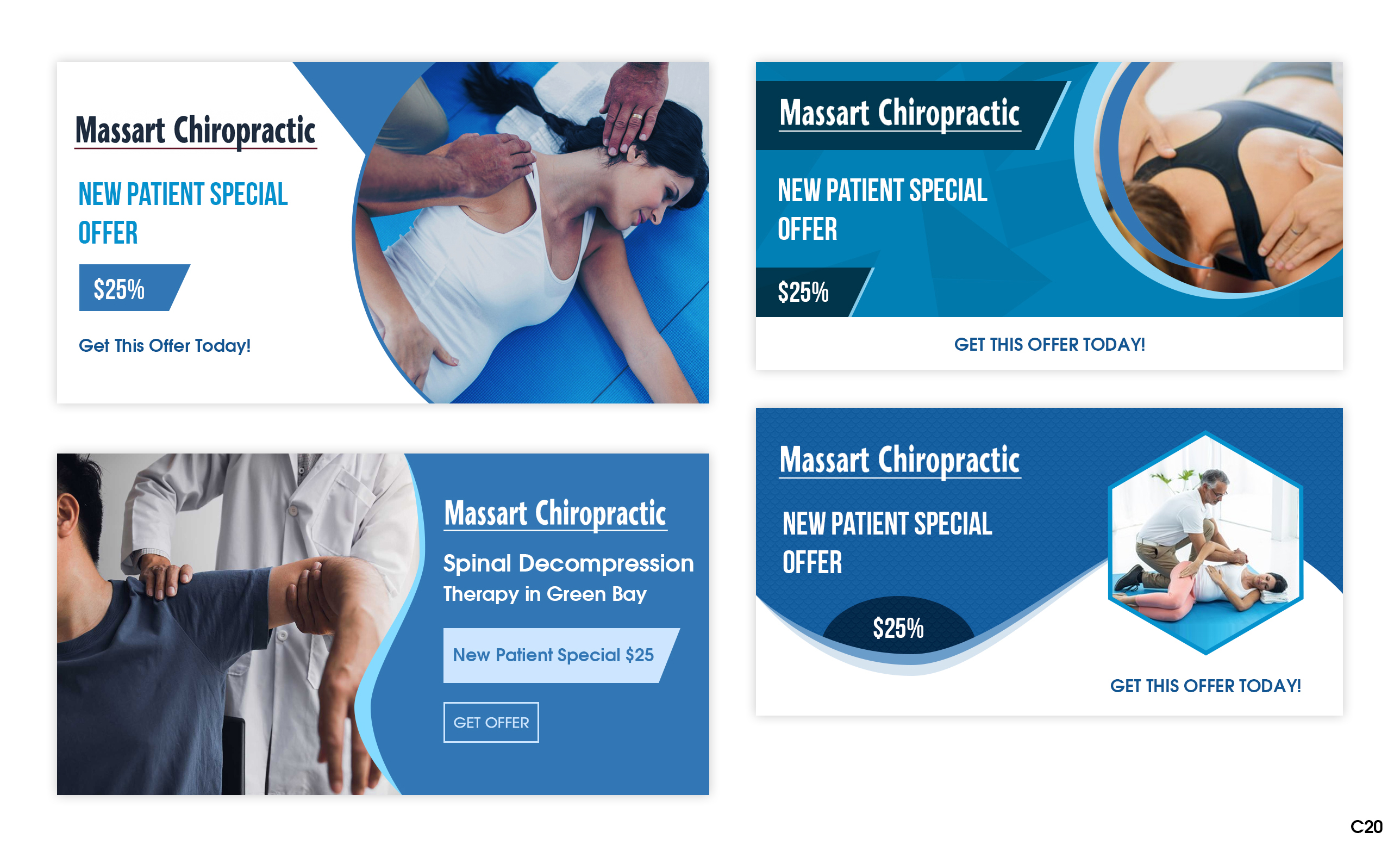 Banner Ad Design by pb for Massart Chiropractic | Design #24809152