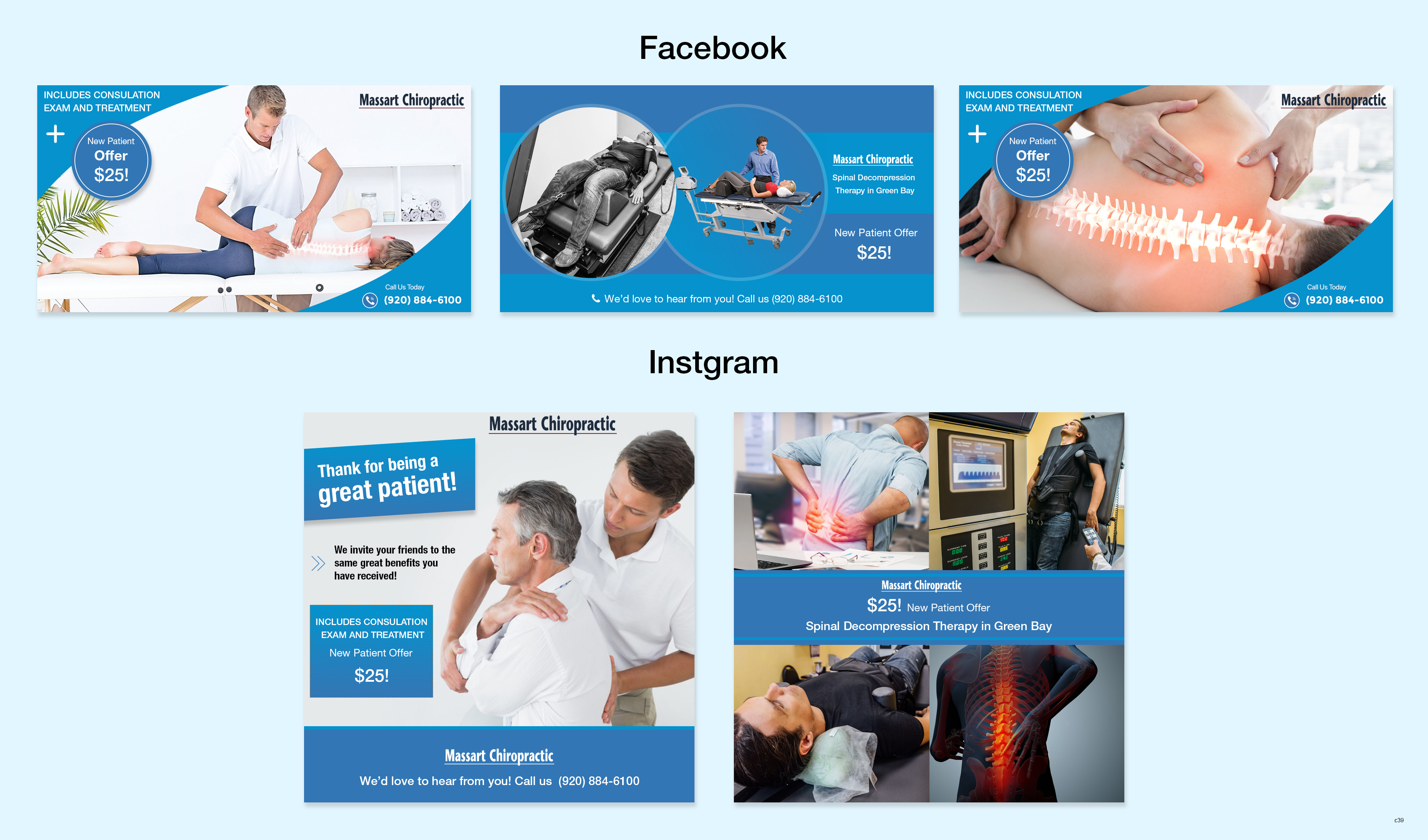 Banner Ad Design by pb for Massart Chiropractic | Design #24809153