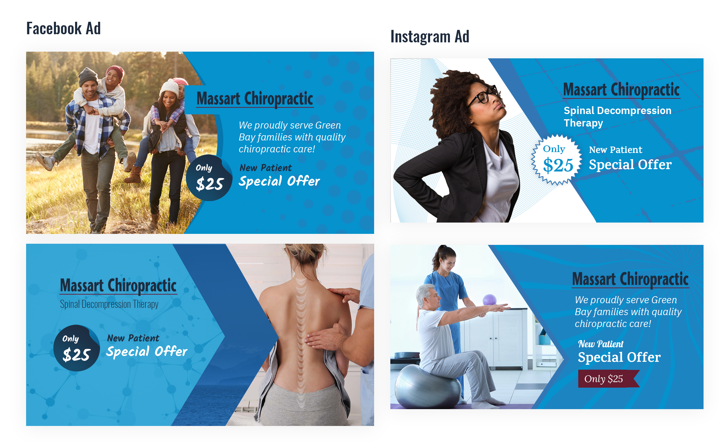 Banner Ad Design by pb for Massart Chiropractic | Design #24809155