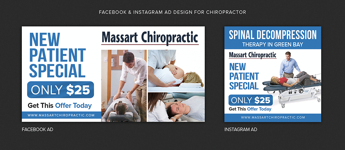 Banner Ad Design by ARTOGRAPHY for Massart Chiropractic | Design #24767573