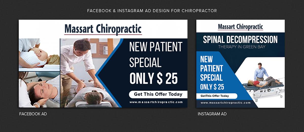 Banner Ad Design by ARTOGRAPHY for Massart Chiropractic | Design #24810413