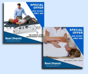 Diseño De Banner Publicitario por DZINO para Massart Chiropractic | Diseño: #24798575
