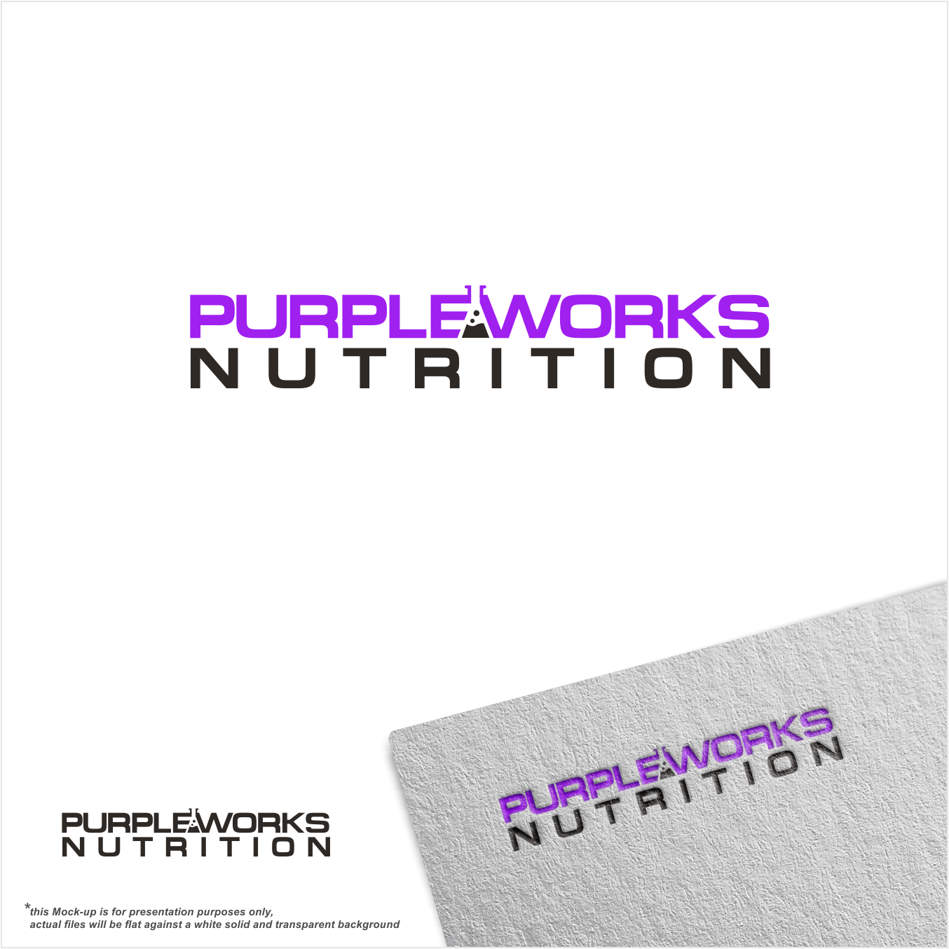 Logo Design by Arham Hidayat for PurpleWorks Nutrition | Design #24806642
