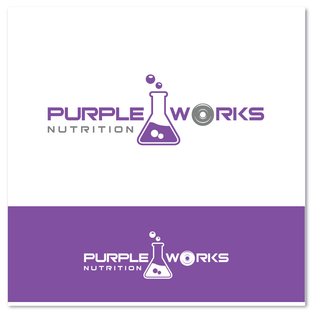 Logo Design by Sujit Banerjee for PurpleWorks Nutrition | Design #24788606
