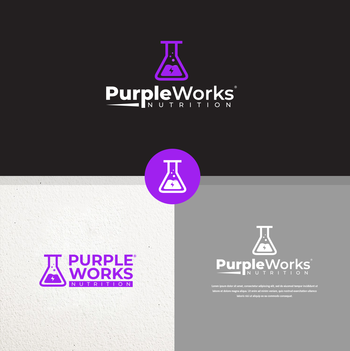 Logo Design by ivan for PurpleWorks Nutrition | Design #24827182