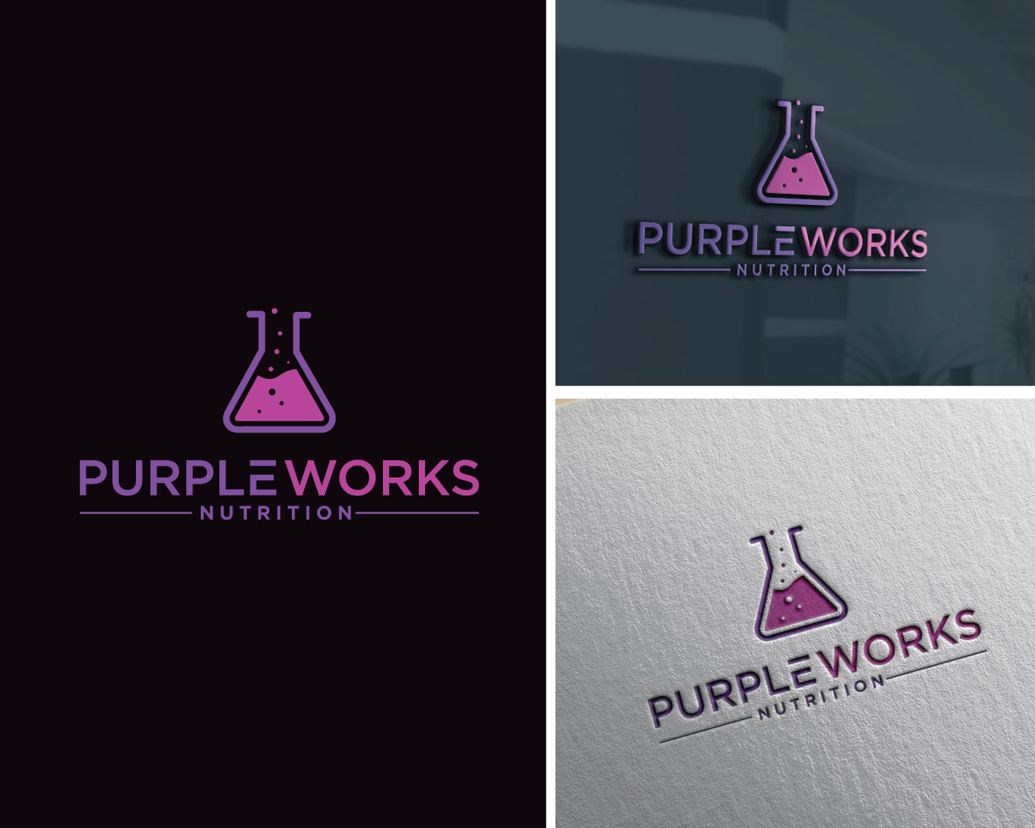 Logo Design by Atec for PurpleWorks Nutrition | Design #24787781