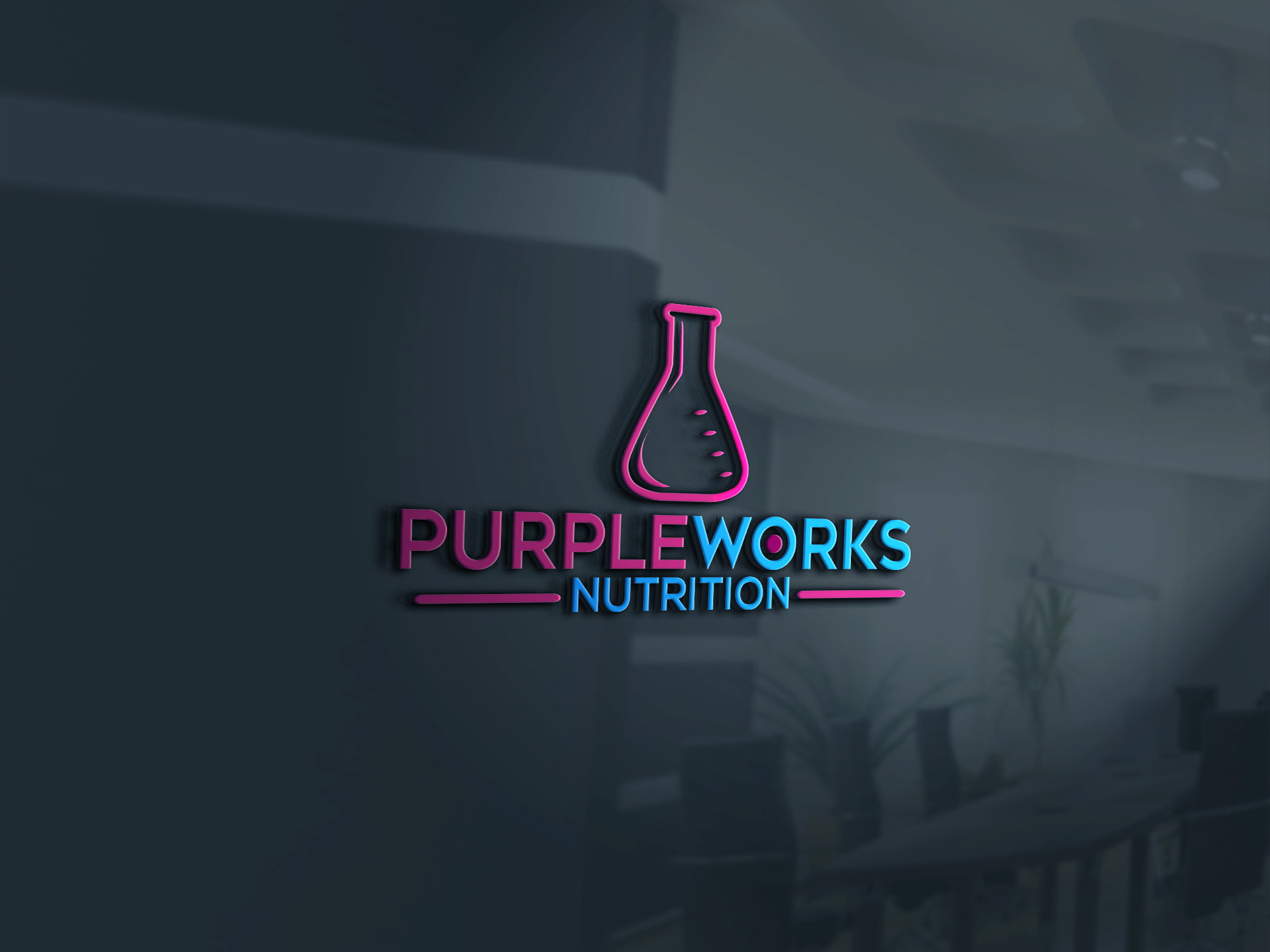 Logo Design by Farid hossain 2 for PurpleWorks Nutrition | Design: #24814426