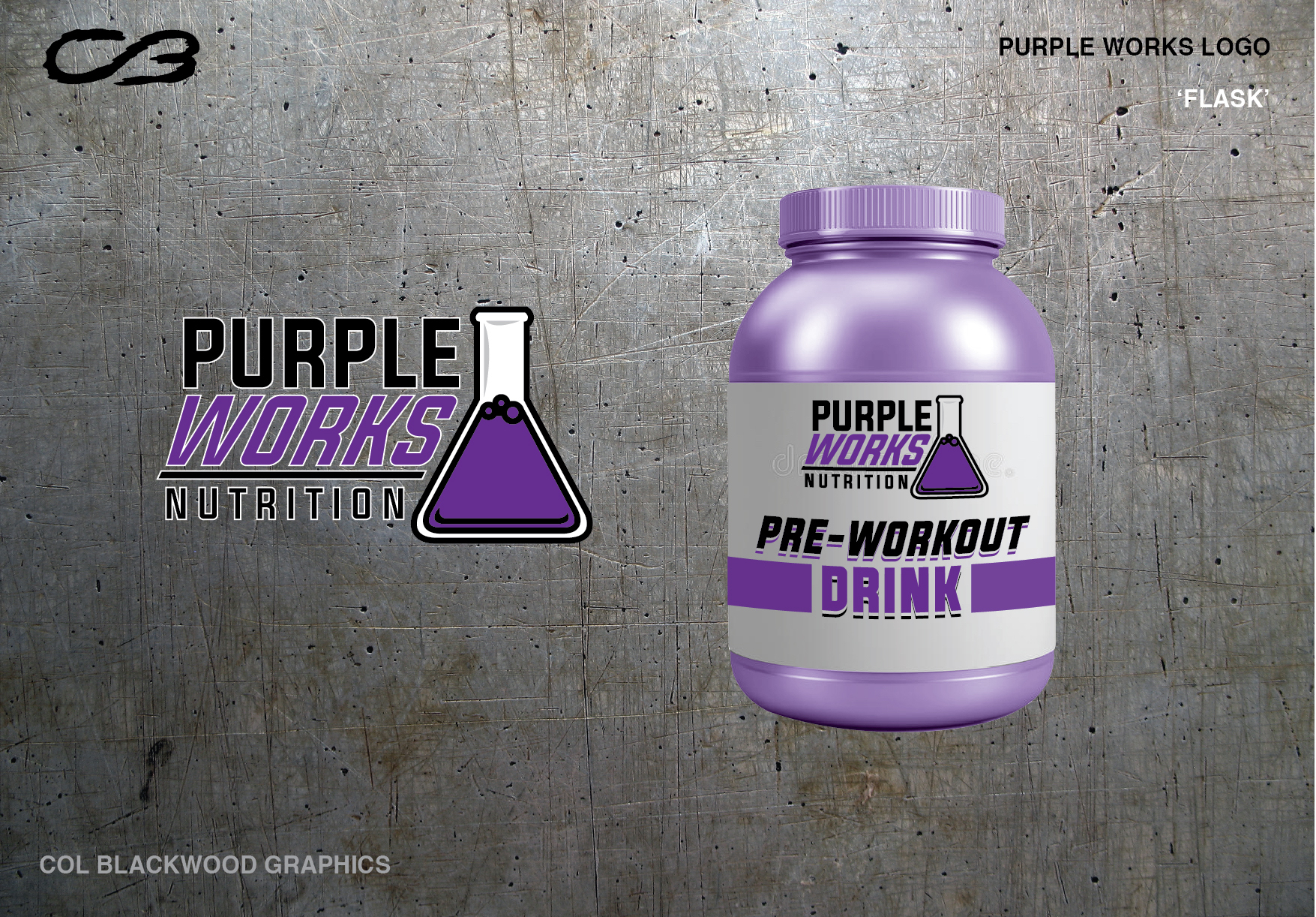 Logo Design by Col 3 for PurpleWorks Nutrition | Design #24823807