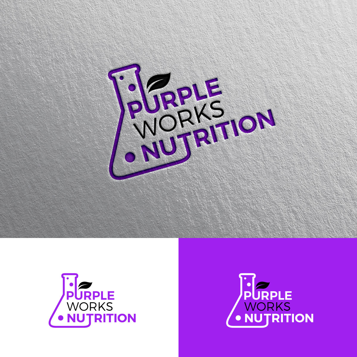 Logo Design by Rii for PurpleWorks Nutrition | Design #24779210