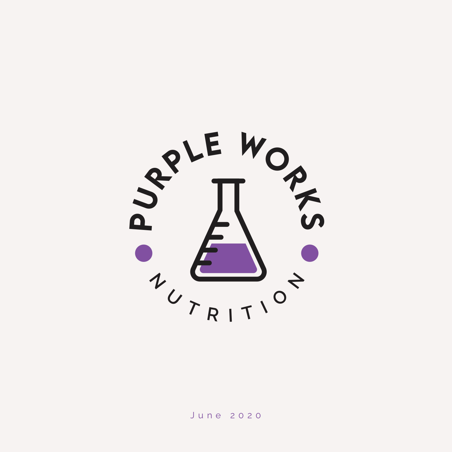 Logo Design by Mohsen Mehranvari for PurpleWorks Nutrition | Design #24779219